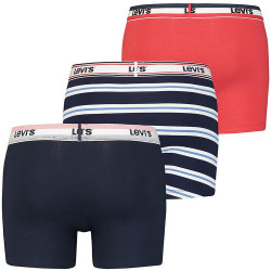 Levis Men Giftbox Logo Boxer Brief 3P Navy / Red