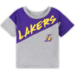 Outer Stuff Super Star Short Set Los Angeles Lakers Grey