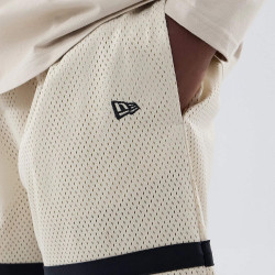 Kraťasy NEW ERA New York Yankees MLB Light Beige Oversized Mesh Shorts béžové