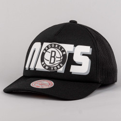 Mitchell & Ness NBA Billboard Trucker Snapback Brooklyn Nets Black