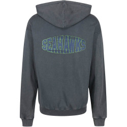 Re:Covered NFL Helmet Chest / College Backprint Hoody Seattle Seahawks Washed Black