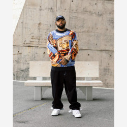 Jacker Hot Doggy Knit Crewneck Aop
