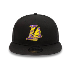 New Era NBA LA Lakers Team Infill Logo Black 9FIFTY Snapback Cap Black
