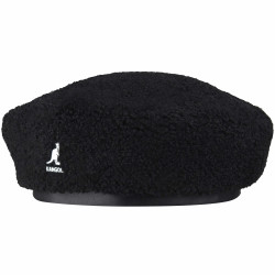 Kangol Nylon Plush Rev Beret Black/Electric Pink