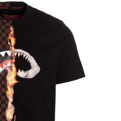 Sprayground Burnt Sharks In Paris T-Shirt Brown/Black