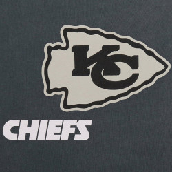 Re:Covered NFL Monochrome Logo T-Shirt Kansas City Chiefs Washed Black