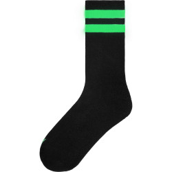 American Socks Back in Black - Glow in the dark - Mid High Black