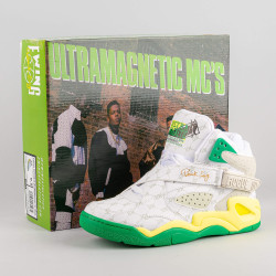 Ewing Athletics ROGUE x UltraMagnetic MCs “Critical Beatdown” White/Green/Yellow