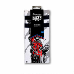 American Socks Freedom is a lie - Mid High Black