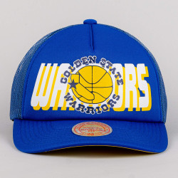 Mitchell & Ness NBA Billboard Trucker Snapback Hwc Golden State Warriors Blue