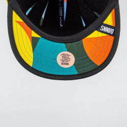 Šiltovka DJINN'S 5 Panel Soft Flat Cap Geometric Dark