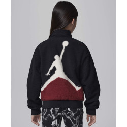 Dievčenská bunda JORDAN Jumpman Sherpa jacket čierna