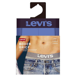 Levis Men Optical Illusion Boxer Brief Organic Co Dark Blue Combo