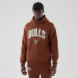 Mikina NEW ERA Chicago Bulls NBA Core Plus Brown Pullover Hoodie hnedá