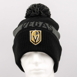 Fanatics NHL Fundamental Beanie Cuff with Pom Vegas Golden Knights Black/Charcoal Heather