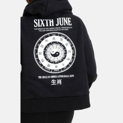 Sixth June Chinese Zodiac Signs Hoodie Black