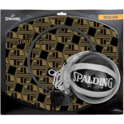 Spalding TF Micro Mini Backboard Set Black/Gold