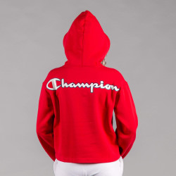 Champion Logo Hooded Sweatshirt Red