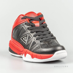 PEAK kid basketball shoes black/red