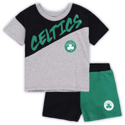 Outer Stuff Super Star Short Set Boston Celtics Grey