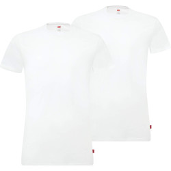 Levis Men Solid Crew 2P White