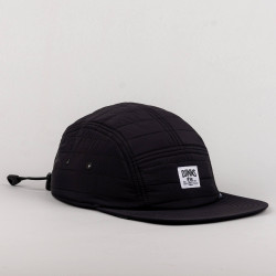 DJINN'S 5 Panel Flat Cap Puffy Nylon black
