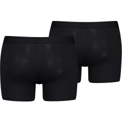 Levis Men Solid Basic Boxer Brief Organic Co 2P Black
