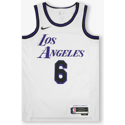 Nike City Edition Swingmam Jersey - Player - 8-20Y - La Lakers Lebron White/Purple