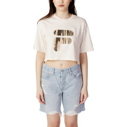 Fila BOTHEL cropped graphic tee Antique White