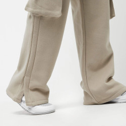 Sean John SJ Script Logo Peached Slit Sweatpants - sand