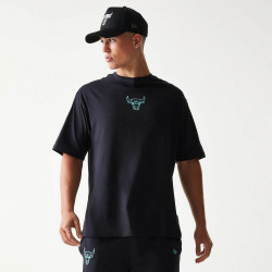 Tričko New Era Chicago Bulls NBA League Essential Black Oversized T-Shirt čierné