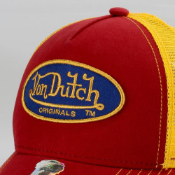 Von Dutch Originals Trucker Boston Oval Patch Cot/Twi Red/Yellow