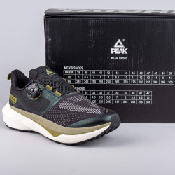 Bežecké trailové tenisky Peak Trail Running Shoes Taichi-Orographic Exploration-Fearless Version Black/Chrome Green
