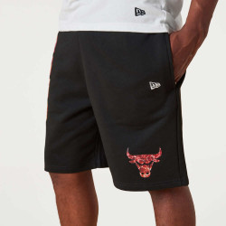 NEW ERA kraťasy NBA Team color wtr print short CHICAGO BULLS Black