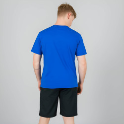 PEAK TEAM LINE ROUND NECK T-SHIRT BLUE/WHITE