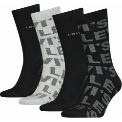 Levis Giftbox Reg Cut Logo Aop 4P Black / Grey