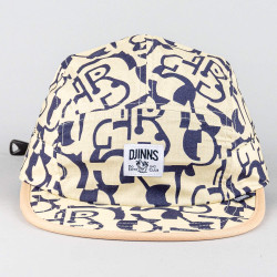 Šiltovka DJINN'S 5 Panel Soft Flat Cap Simple Aztek Beige/Black