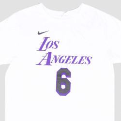 Nike Nk Essential Ce N&N Ss Tee - 8-20Y - La Lakers Lebron White/Purple