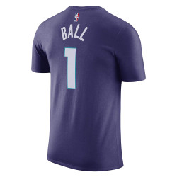 Jordan Boys Statement N&N Tee Hornets Lamelo Ball Purple