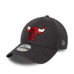 Šiltovka New Era Chicago Bulls NBA Melton Wool Dark Grey 9FORTY Adjustable Cap tmavošedá