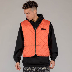 Grimey Wear The Toughest Quilted Vest Orange