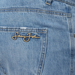 Sean John Classic Logo Denim Pants light blue light blue