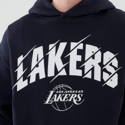 Mikina NEW ERA LA Lakers NBA Core Plus Navy Pullover Hoodie tmavomodrá