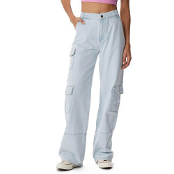 Karl Kani KK Serif Cargo Pocket Denim bleached blue