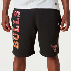 NEW ERA kraťasy NBA Team color wtr print short CHICAGO BULLS Black