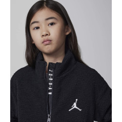 Dievčenská bunda JORDAN Jumpman Sherpa jacket čierna