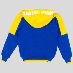 OUTER STUFF NBA POST UP CLRBLK FULL ZIP HOOD GOLDEN STATE WARRIORS CURRY STEPHEN BLUE