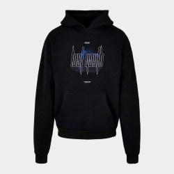 Mikina s kapucňou Lost Youth Comfortable Oversize čierna