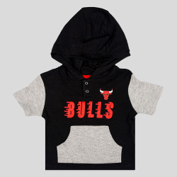 OUTER STUFF NBA BANK SHOT 3PC HOODIE SHORT CRE CHICAGO BULLS Red/Black/Grey