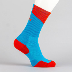 Basketbalové ponožky PEAK Basketball Pro Socks modro-oranžové